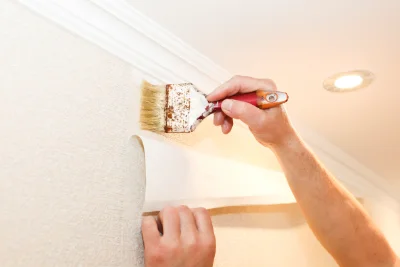 Pose de papier peint à Thuré — revêtements muraux et toiles de verre